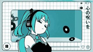 Animated Hatsune Miku banner